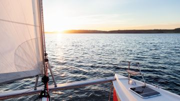 Privatisation Catamaran: Coucher de soleil en mer (hors J/A)