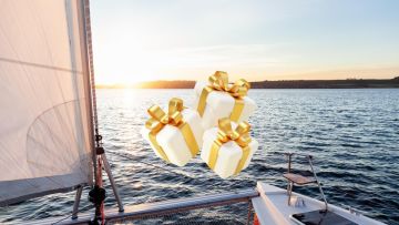 Bon cadeau: Coucher de soleil en mer avec dégustation